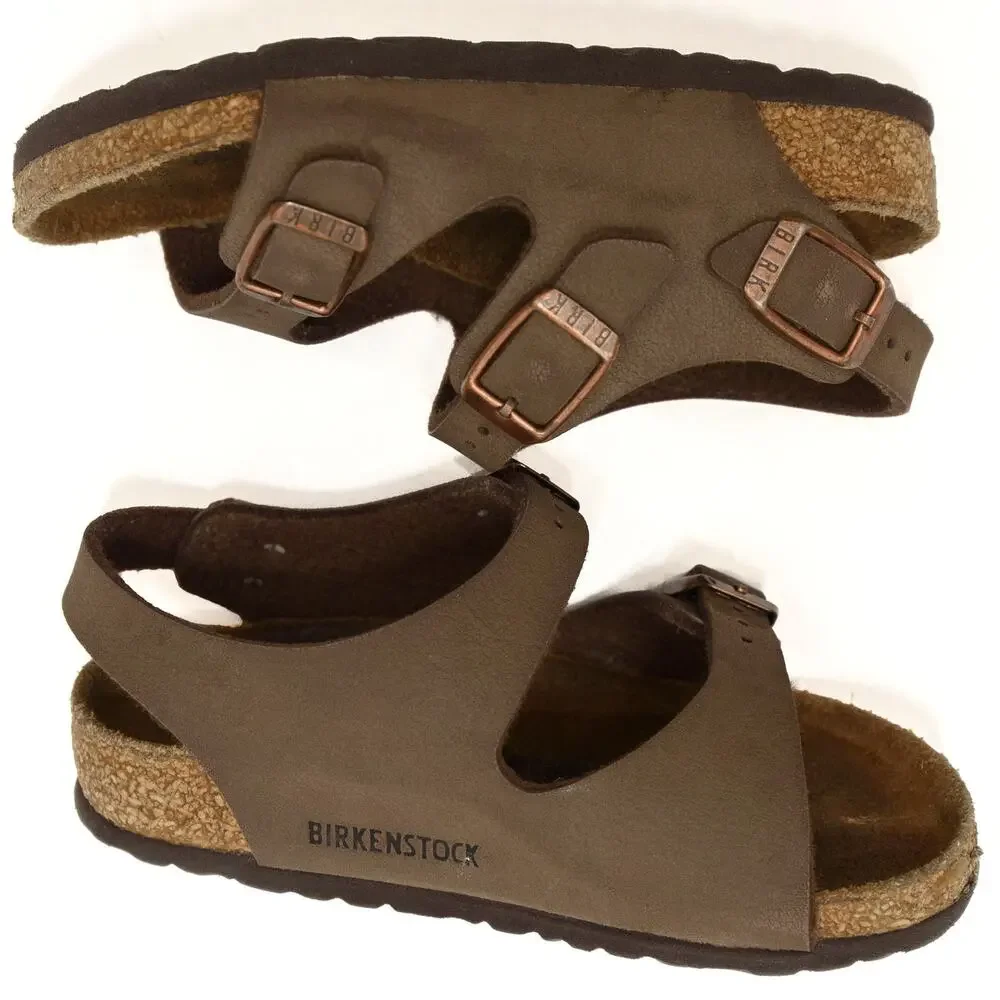 Birkenstock Roma Toddler Mocha Birkibuc Sandals Size 24 US 6-6.5